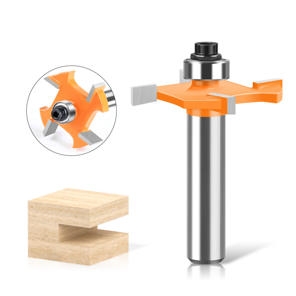 Woodworking Groove - Фреза с 4 лезвиями для Т-образных