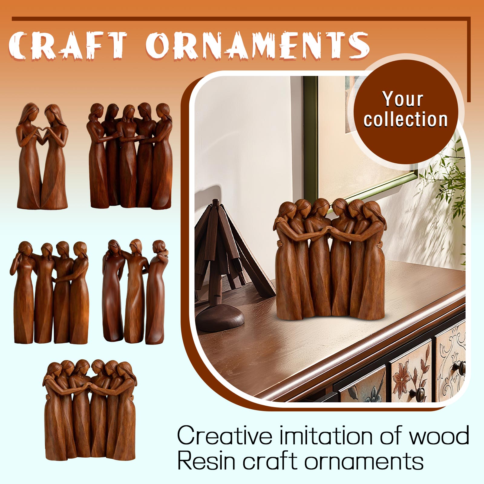 Креативные декоративные фигурк – обзор и цена Woodworking Resin