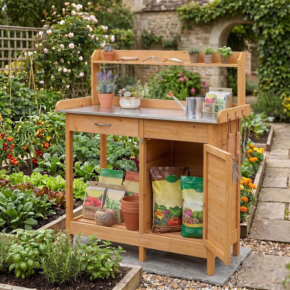 Садовый деревянный стол-верста – обзор и цена Woodworking Bench