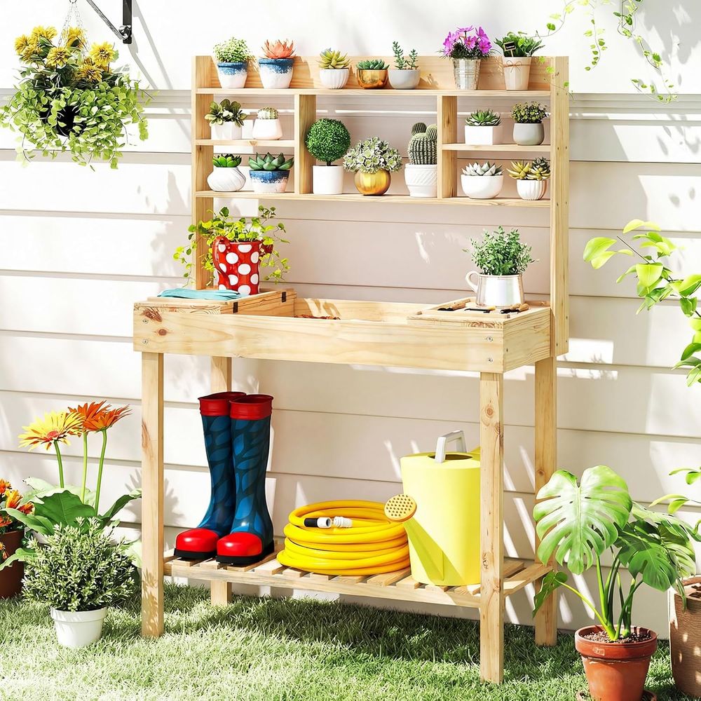 Стол для садовых работ, 60-дюй – обзор и цена Woodworking Bench